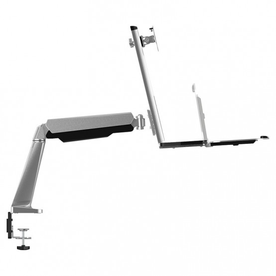 Suport LogiLink Sit-stand workstation monitor desk mount, 13–32" BP0040