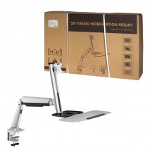 Suport LogiLink Sit-stand workstation monitor desk mount, 13–32" BP0040