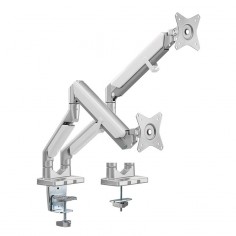 Suport LogiLink Dual monitor mount, 17–32", aluminum, curved screens BP0088