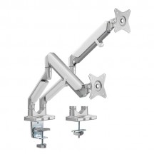 Suport LogiLink Dual monitor mount, 17–32", aluminum, curved screens BP0088