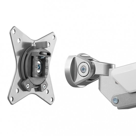 Suport LogiLink Dual monitor mount, 17–32", aluminum, curved screens BP0088