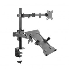 Suport LogiLink Dual mount, 13–32" monitors, 10–15.6" notebooks BP0137
