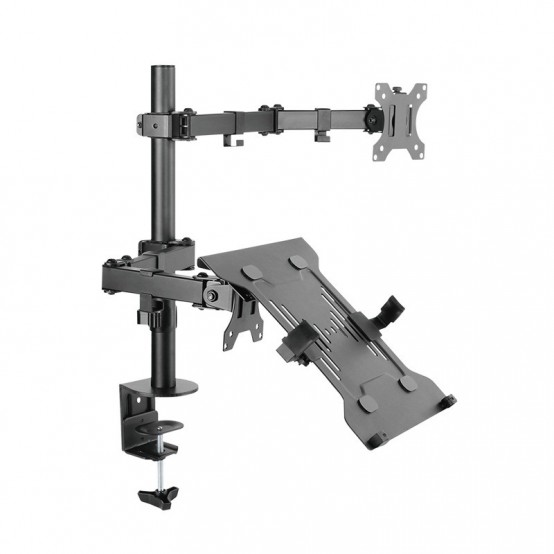 Suport LogiLink Dual mount, 13–32" monitors, 10–15.6" notebooks BP0137