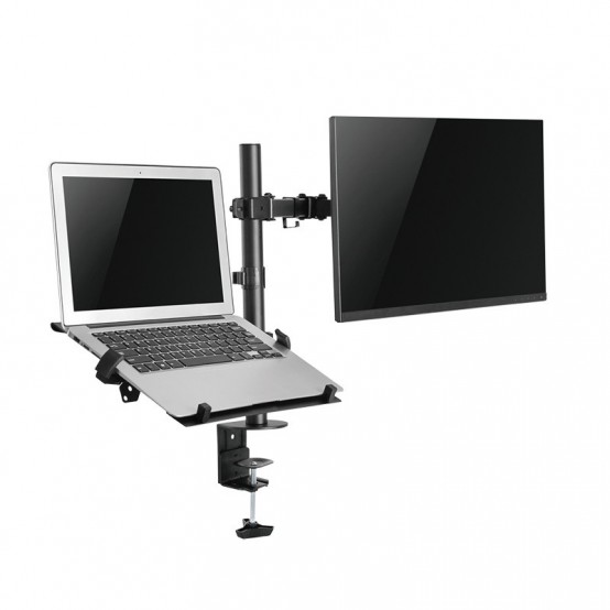 Suport LogiLink Dual mount, 13–32" monitors, 10–15.6" notebooks BP0137
