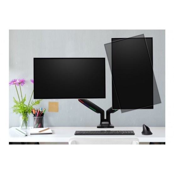 Suport Kensington SmartFit One-Touch Height Adjustable Dual Monitor Arm K59601WW