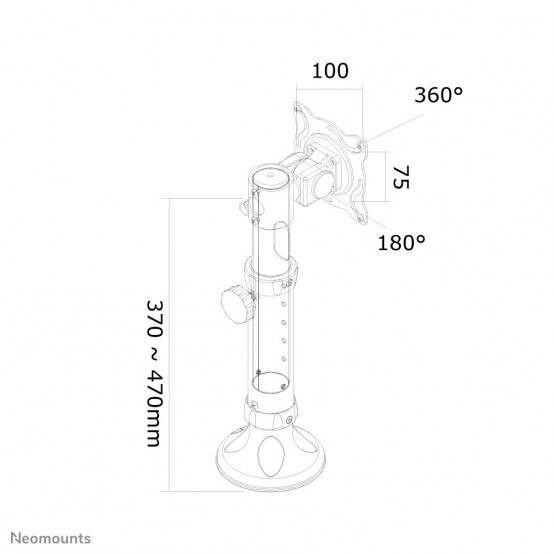 Suport Neomounts TV Desk Mount 3-Motion 10"-30" FPMA-D025BLACK