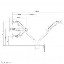 Suport Neomounts TV Desk Clamp Full Mot 10"-32" FPMA-D750DBLACK