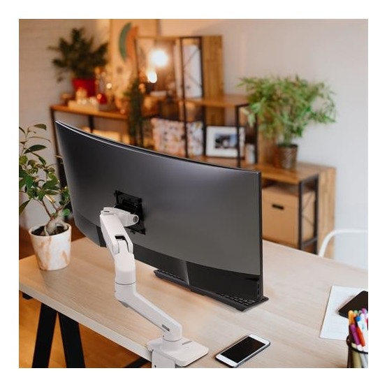 Suport Ergotron HX Desk Monitor Arm (white) 45-475-216