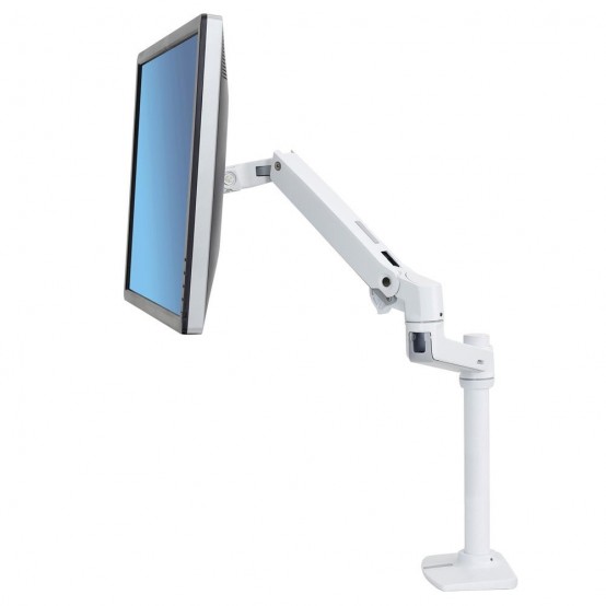 Suport Ergotron LX Desk Mount Monitor Arm, Tall Pole (white) 45-537-216