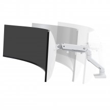 Suport Ergotron HX Desk Monitor Arm with HD Pivot (white) 45-647-216