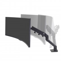 Suport Ergotron HX Desk Monitor Arm with HD Pivot (white) 45-647-224