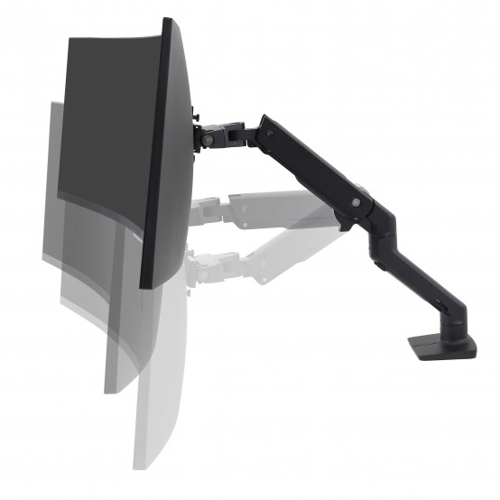 Suport Ergotron HX Desk Monitor Arm with HD Pivot (white) 45-647-224