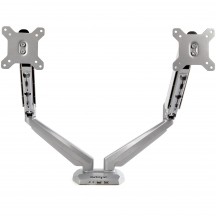 Suport StarTech.com Desk Mount Dual Monitor Arm w/ USB/Audio ARMSLIMDUOS