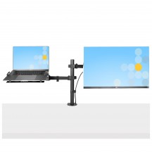 Suport StarTech.com Monitor Arm with Laptop Tray, Adjustable A2-LAPTOP-DESK-MOUNT