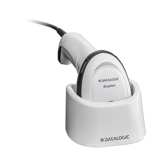 Scanner Datalogic Gryphon I GD4590, 2D Mpixel Imager, USB/RS-232/Wedge Multi-Interface, White GD4590-WH