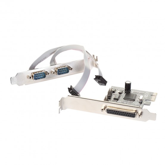 Adaptor iTec PCI-Express Card 2x Serial RS232 + 1x Parallel DB25 PCE2S1P