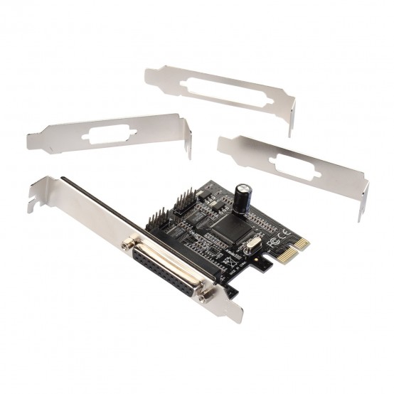 Adaptor iTec PCI-Express Card 2x Serial RS232 + 1x Parallel DB25 PCE2S1P