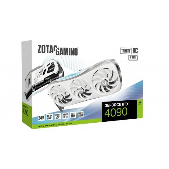 Placa video Zotac GeForce RTX 4090 Trinity OC White ZT-D40900Q-10P