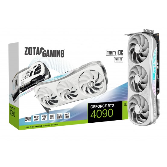 Placa video Zotac GeForce RTX 4090 Trinity OC White ZT-D40900Q-10P
