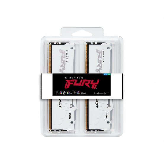 Memorie Kingston FURY Beast White RGB KF556C40BWAK2-32