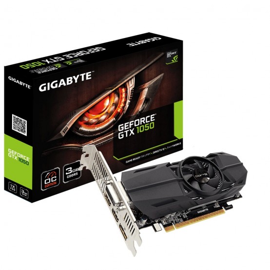 Placa video GigaByte GeForce GTX 1050 OC Low Profile 3G GV-N1050OC-3GL