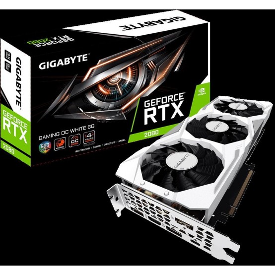 Placa video GigaByte GeForce RTX 2080 GAMING OC WHITE 8G GV-N2080Gaming OC WHITE-8GC