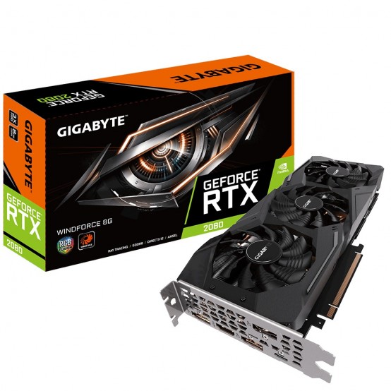 Placa video GigaByte GeForce RTX 2080 WINDFORCE 8G GV-N2080WF3-8GC