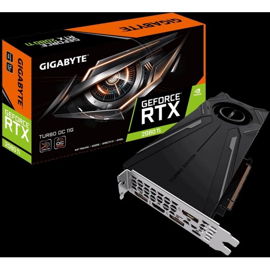 Placa video GigaByte GeForce RTX 2080 Ti TURBO OC 11G GV-N208TTURBO OC-11GC