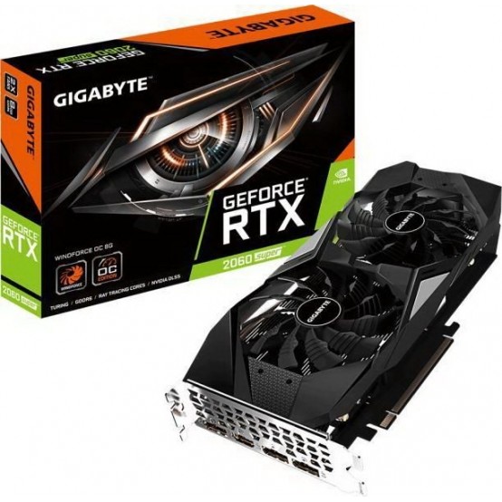 Placa video GigaByte GeForce RTX 2060 SUPER WINDFORCE 8G GV-N206SWF2-8GD