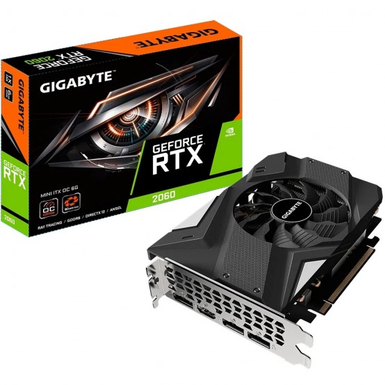 Placa video GigaByte Geforce RTX 2060 MINI ITX OC 6G GV-N2060IXOC-6GD 2.0