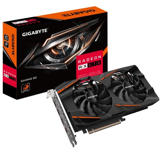 Placa video GigaByte Radeon RX 570 GAMING 8G GV-RX570GAMING-8GD 2.0