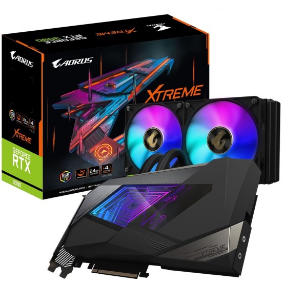 Placa video GigaByte AORUS GeForce RTX 3090 XTREME WATERFORCE 24G GV-N3090AORUSX_W-24GD
