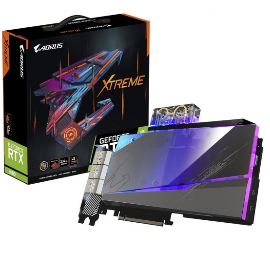 Placa video GigaByte AORUS GeForce RTX 3090 XTREME WATERFORCE WB 24G GV-N3090AORUSX_WB-24GD