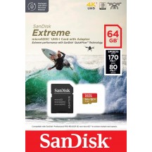 Card memorie SanDisk Extreme SDSQXAH-064G-GN6AA