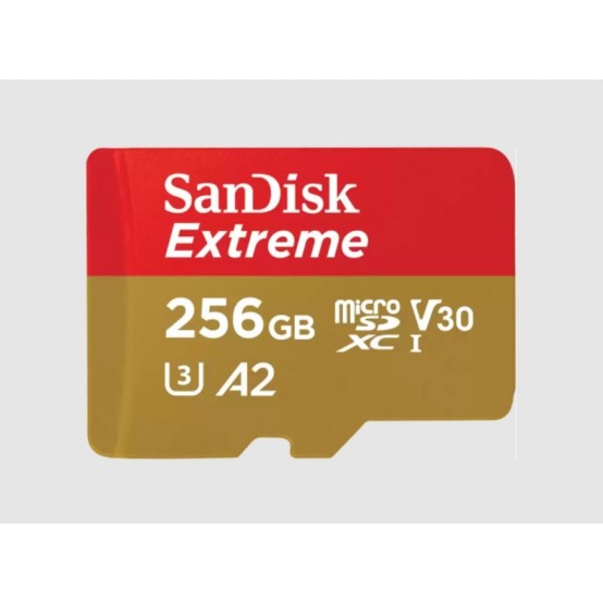 Card memorie SanDisk Extreme microSDXC UHS-I SDSQXAV-256G-GN6MA