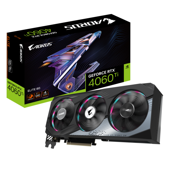 Placa video GigaByte AORUS GeForce RTX 4060 Ti ELITE 8G GV-N406TAORUS E-8GD