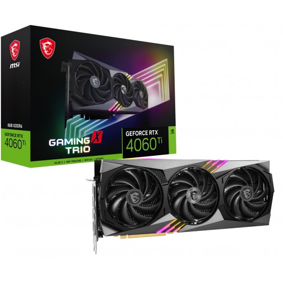 Placa video MSI GeForce RTX 4060 Ti GAMING X TRIO 8G V515-014R