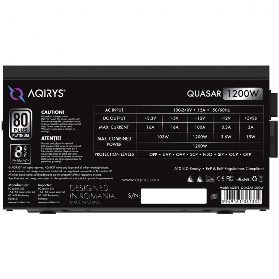 Sursa Aqirys Quasar 1200W AQRYS_QUASAR1200W
