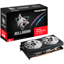 Placa video PowerColor Hellhound AMD Radeon RX 7600 8GB GDDR6 RX 7600 8G-L/OC