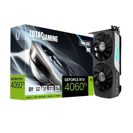 Placa video Zotac GeForce RTX 4060 Ti 8GB Twin Edge OC ZT-D40610H-10M