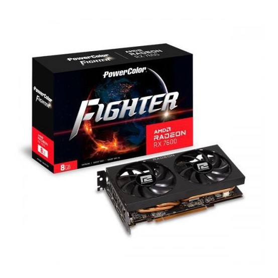 Placa video PowerColor Fighter AMD Radeon RX 7600 8GB GDDR6 RX 7600 8G-F