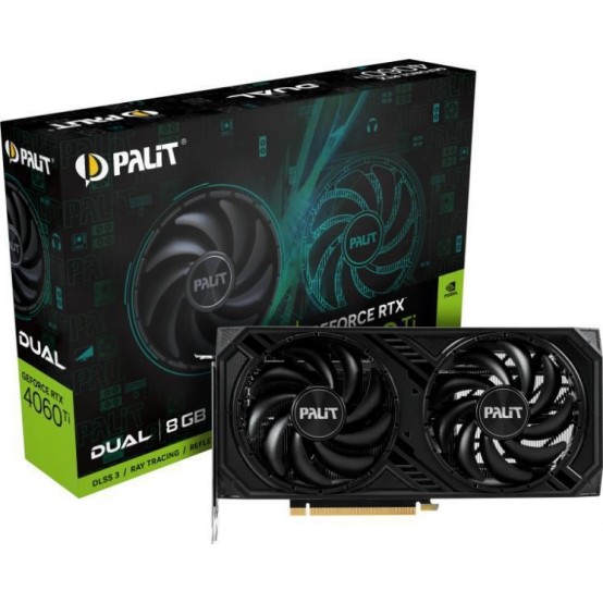 Placa video Palit GeForce RTX 4060 Ti Dual 8GB NE6406T019P1-1060D