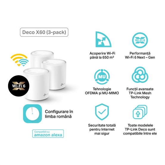 Router TP-Link  DECO X60(3-PACK)