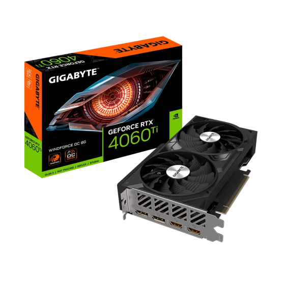 Placa video GigaByte GeForce RTX 4060 Ti WINDFORCE OC 8G GV-N406TWF2OC-8GD
