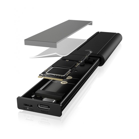 Rack RaidSonic ICYBOX Enclosure for 1x M.2 NVMe SSD IB-1807MT-C31