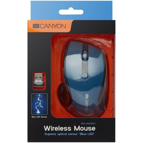 Mouse Canyon Wireless mouse with blue LED Sensor CNS-CMSW01BL