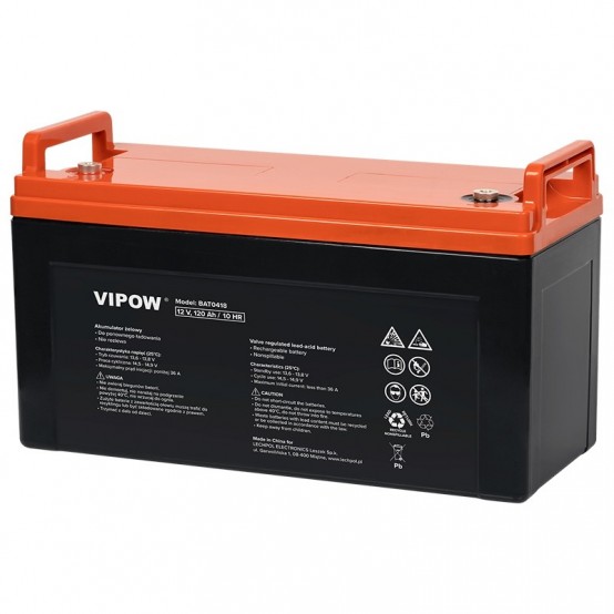 Acumulator Vipow ACUMULATOR GEL 12V 120AH VIPOW BAT0418