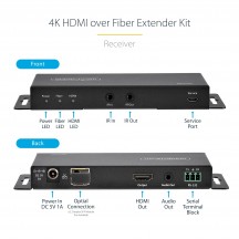 Adaptor StarTech.com 4K 60Hz HDMI over Fiber Extender Kit ST121HD20FXA2