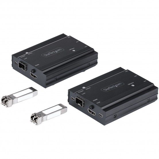 Adaptor StarTech.com 4K HDMI USB KVM Extender over Fiber, Kit SV565FXHD4KU