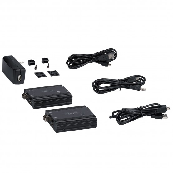 Adaptor StarTech.com 4K HDMI USB KVM Extender over Fiber, Kit SV565FXHD4KU